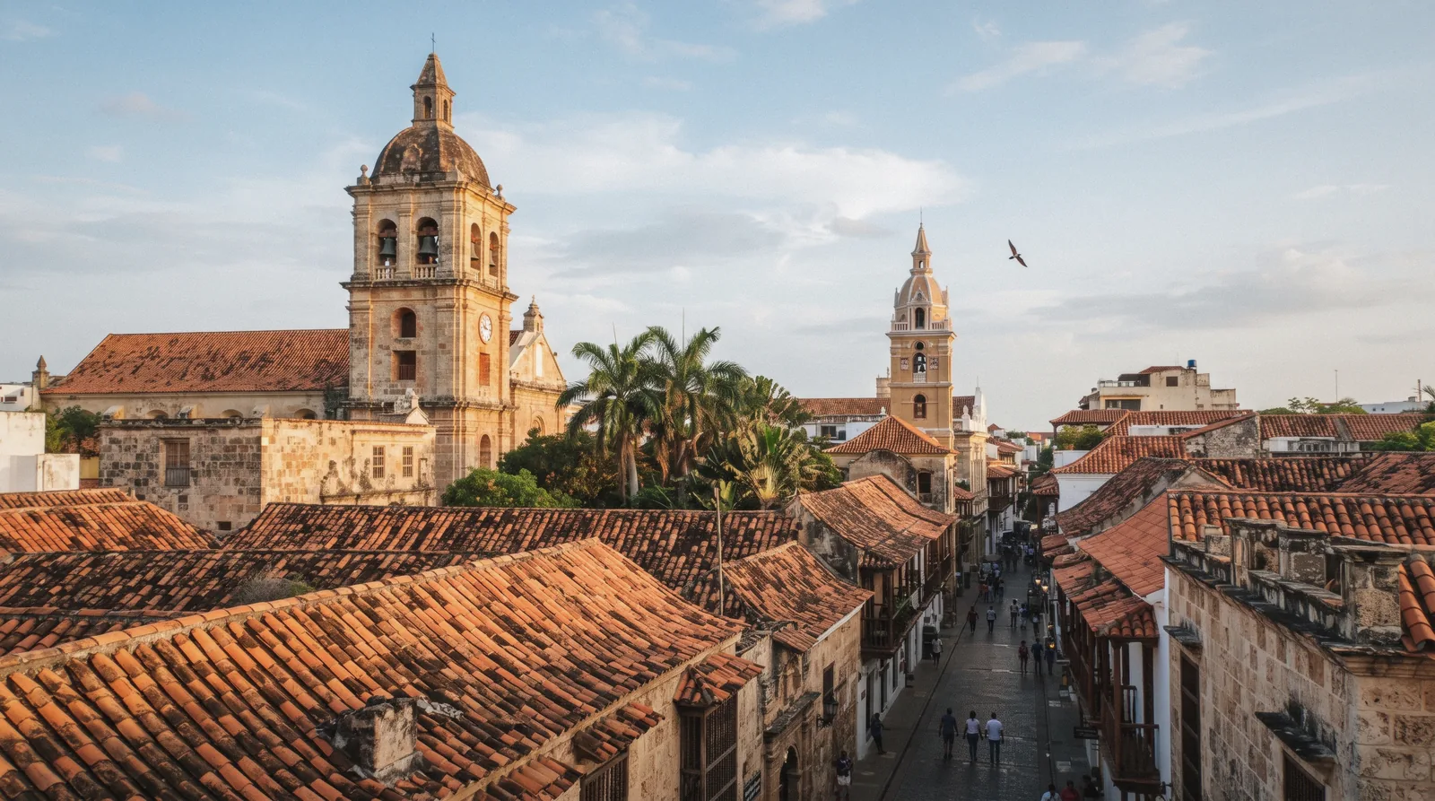 A stone colonial church facade in the Cartagena churches guide